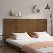 Hoofdbord wandmontage 166x3x91,5 cm massief grenenhout honingbruin
