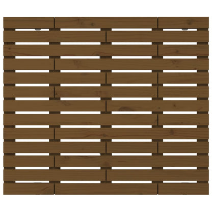 Hoofdbord Wandmontage 4X3X9,5 Cm Grenenhout 141 x 91.5 cm Honingbruin