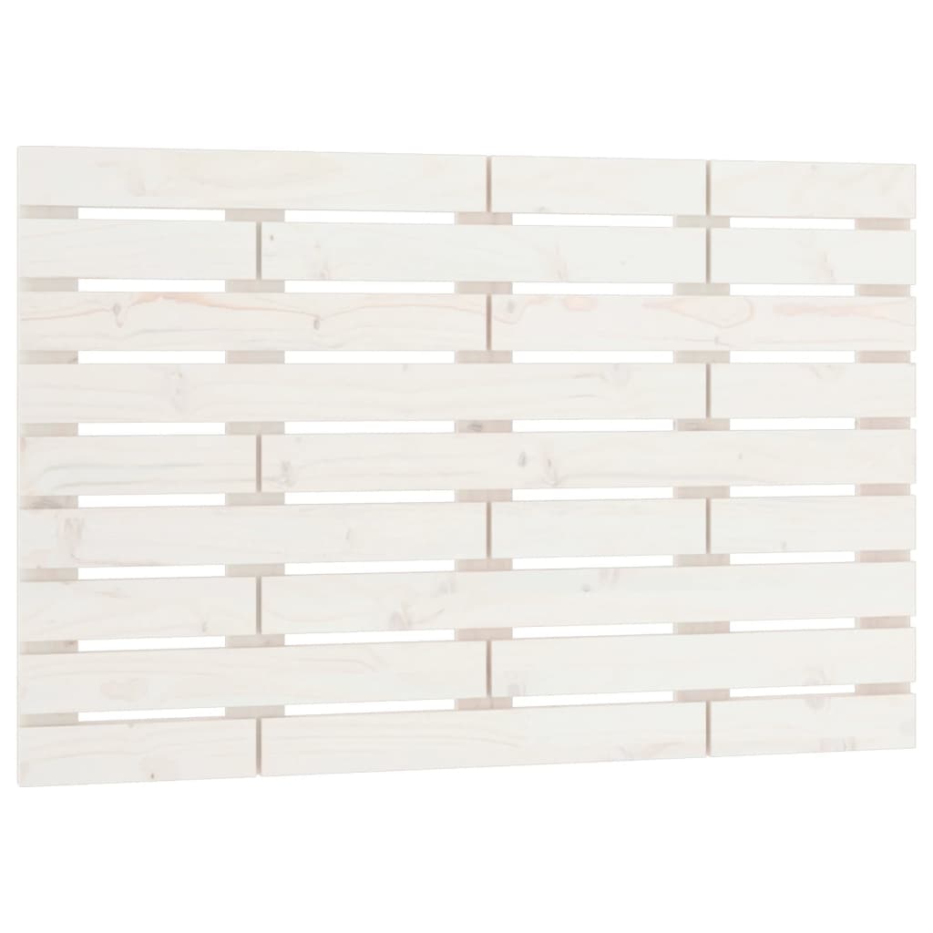 Hoofdbord Wandmontage 06X3X63 Cm Massief Grenenhout 106 x 63 cm Wit
