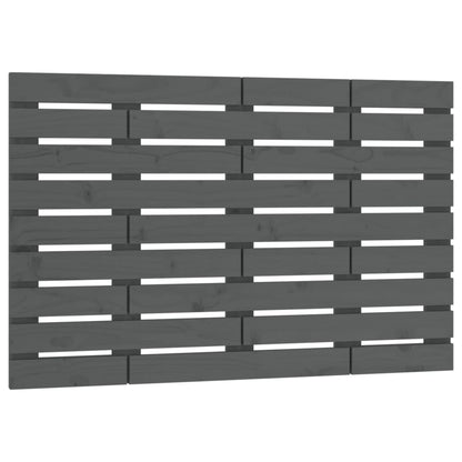 Hoofdbord Wandmontage 06X3X63 Cm Massief Grenenhout 106 x 63 cm Grijs