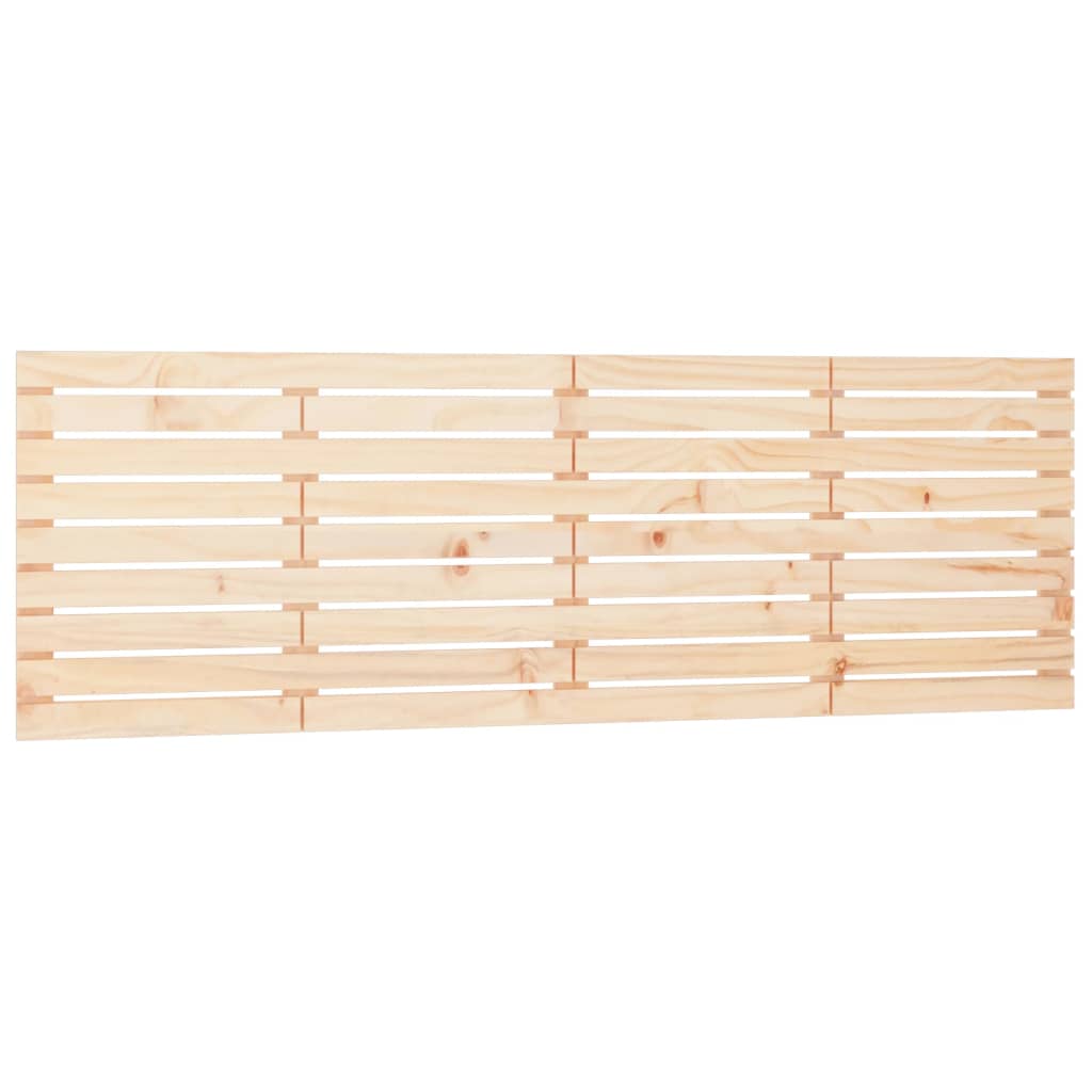 Hoofdbord Wandmontage 206X3X63 Cm Massief Grenenhout 206 x 63 cm Naturel