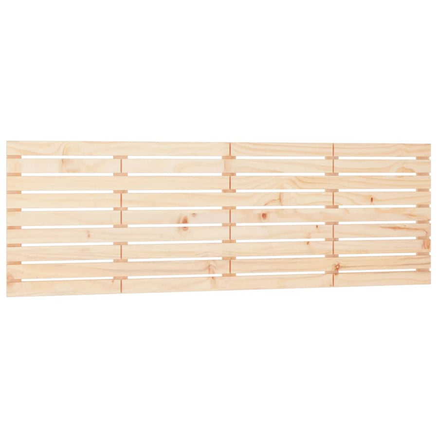 Hoofdbord Wandmontage 206X3X63 Cm Massief Grenenhout 206 x 63 cm Naturel