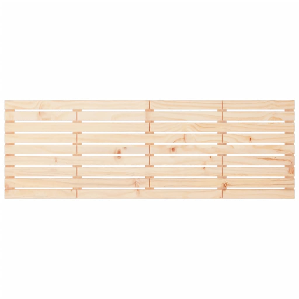 Hoofdbord Wandmontage 206X3X63 Cm Massief Grenenhout 206 x 63 cm Naturel