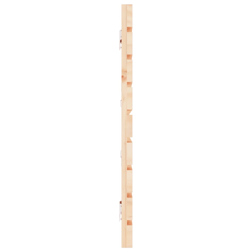 Hoofdbord Wandmontage 206X3X63 Cm Massief Grenenhout 206 x 63 cm Naturel