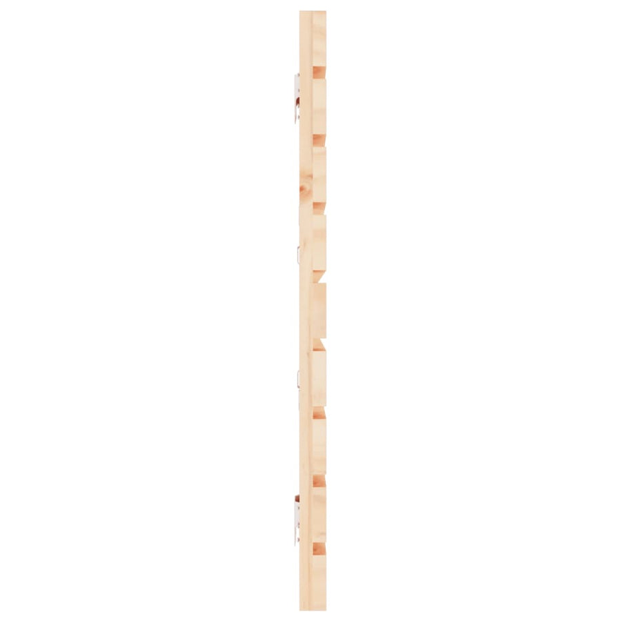 Hoofdbord Wandmontage 206X3X63 Cm Massief Grenenhout 206 x 63 cm Naturel