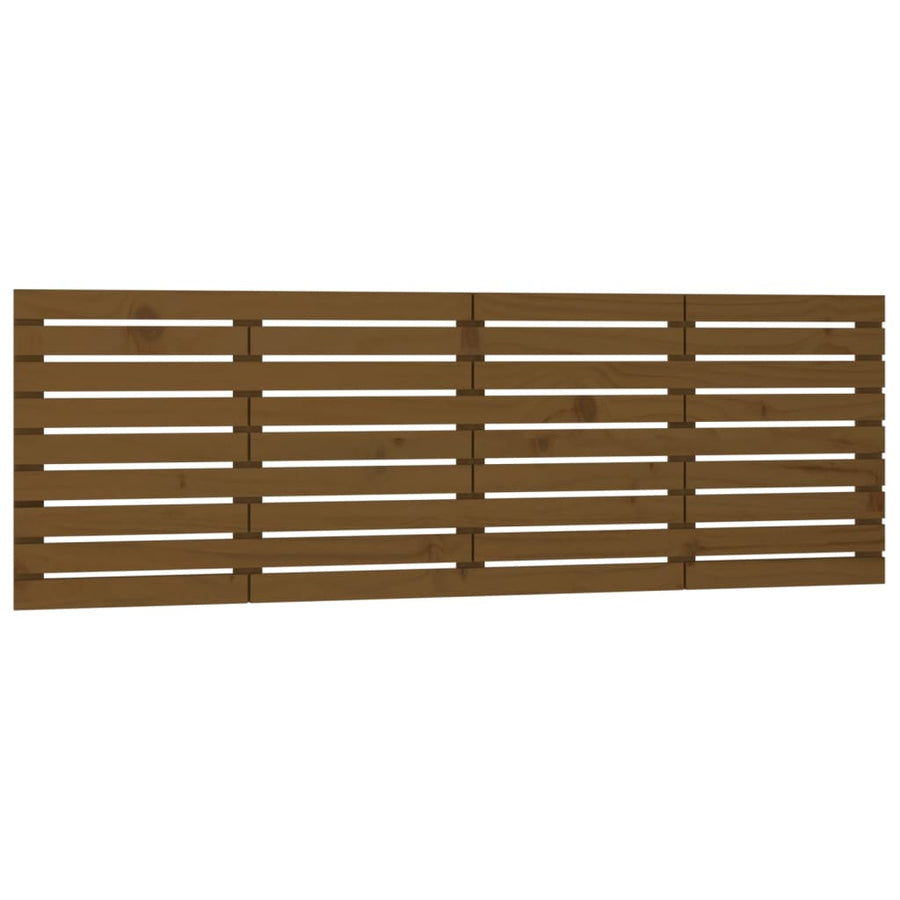 Hoofdbord Wandmontage 206X3X63 Cm Grenenhout 206 x 63 cm Honingbruin