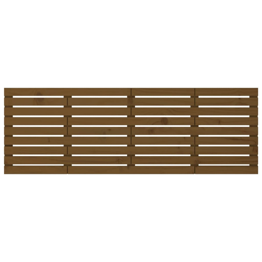 Hoofdbord Wandmontage 206X3X63 Cm Grenenhout 206 x 63 cm Honingbruin