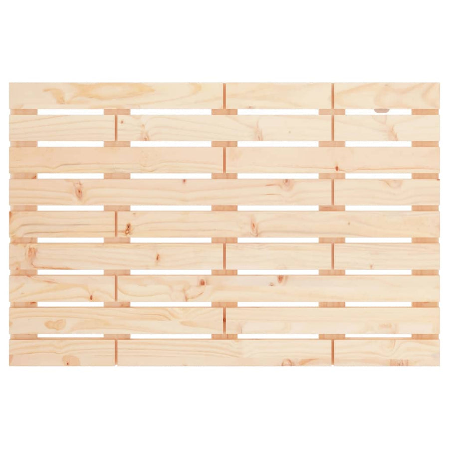 Hoofdbord Wandmontage 96X3X63 Cm Massief Grenenhout 96 x 63 cm Naturel