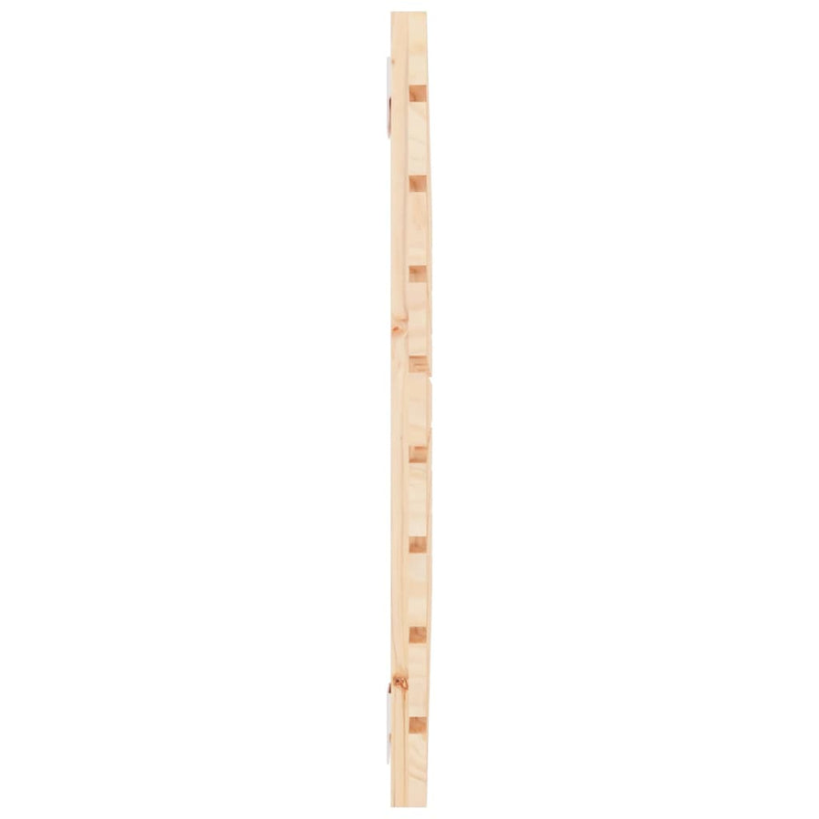 Hoofdbord Wandmontage 96X3X63 Cm Massief Grenenhout 96 x 63 cm Naturel