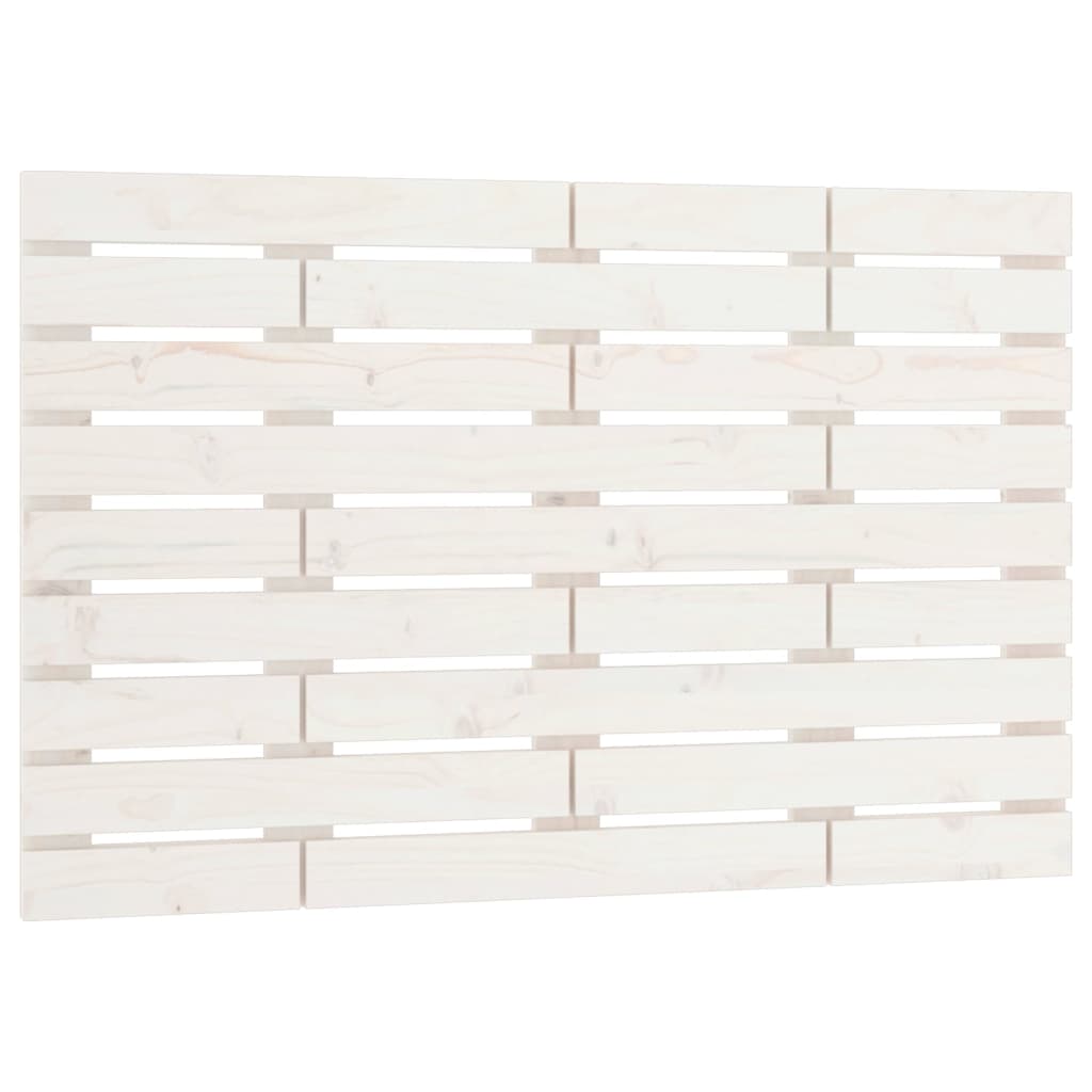 Hoofdbord Wandmontage 96X3X63 Cm Massief Grenenhout 96 x 63 cm Wit