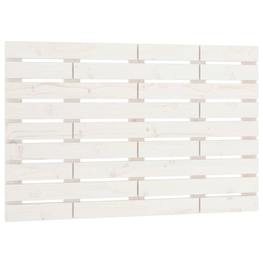 Hoofdbord Wandmontage 96X3X63 Cm Massief Grenenhout 96 x 63 cm Wit