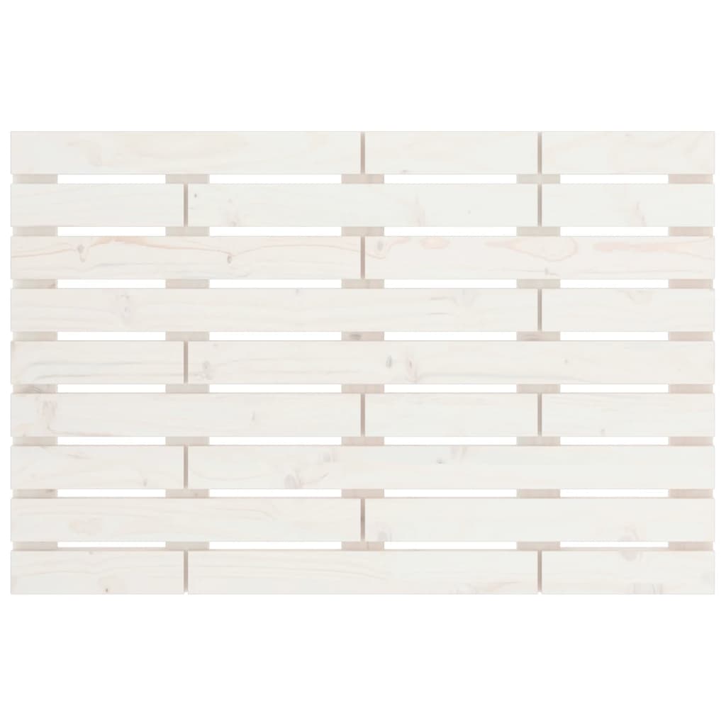 Hoofdbord Wandmontage 96X3X63 Cm Massief Grenenhout 96 x 63 cm Wit