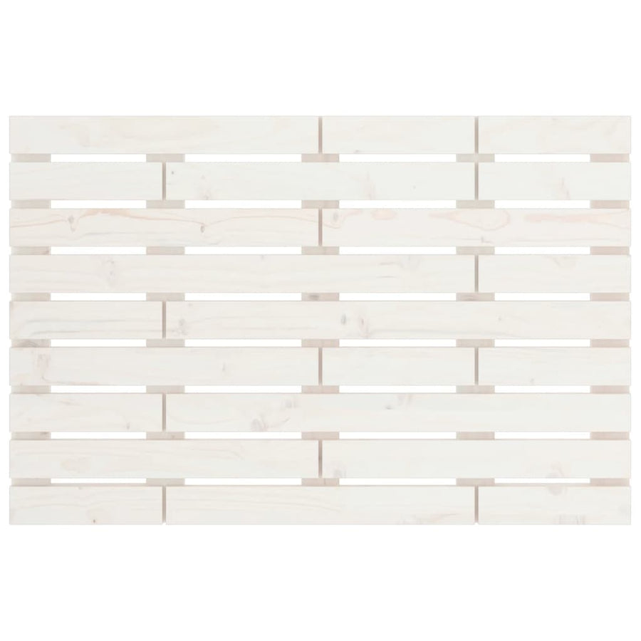Hoofdbord Wandmontage 96X3X63 Cm Massief Grenenhout 96 x 63 cm Wit