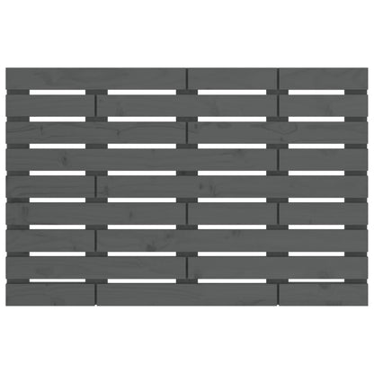 Hoofdbord Wandmontage 96X3X63 Cm Massief Grenenhout 96 x 63 cm Grijs