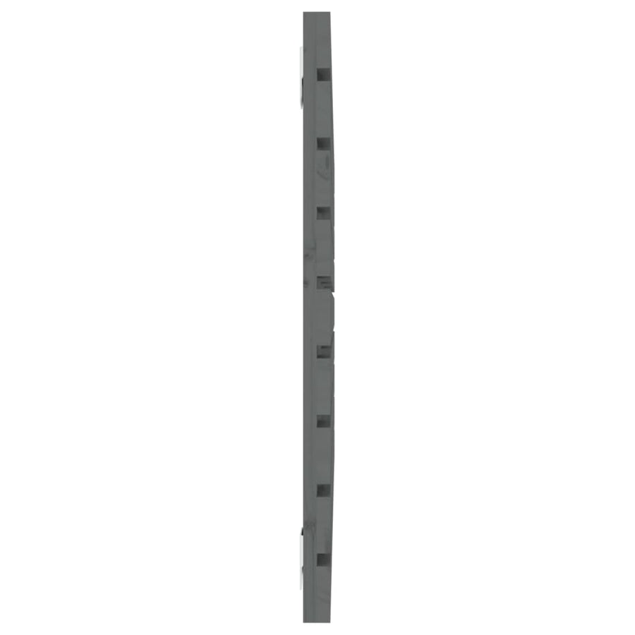 Hoofdbord Wandmontage 96X3X63 Cm Massief Grenenhout 96 x 63 cm Grijs