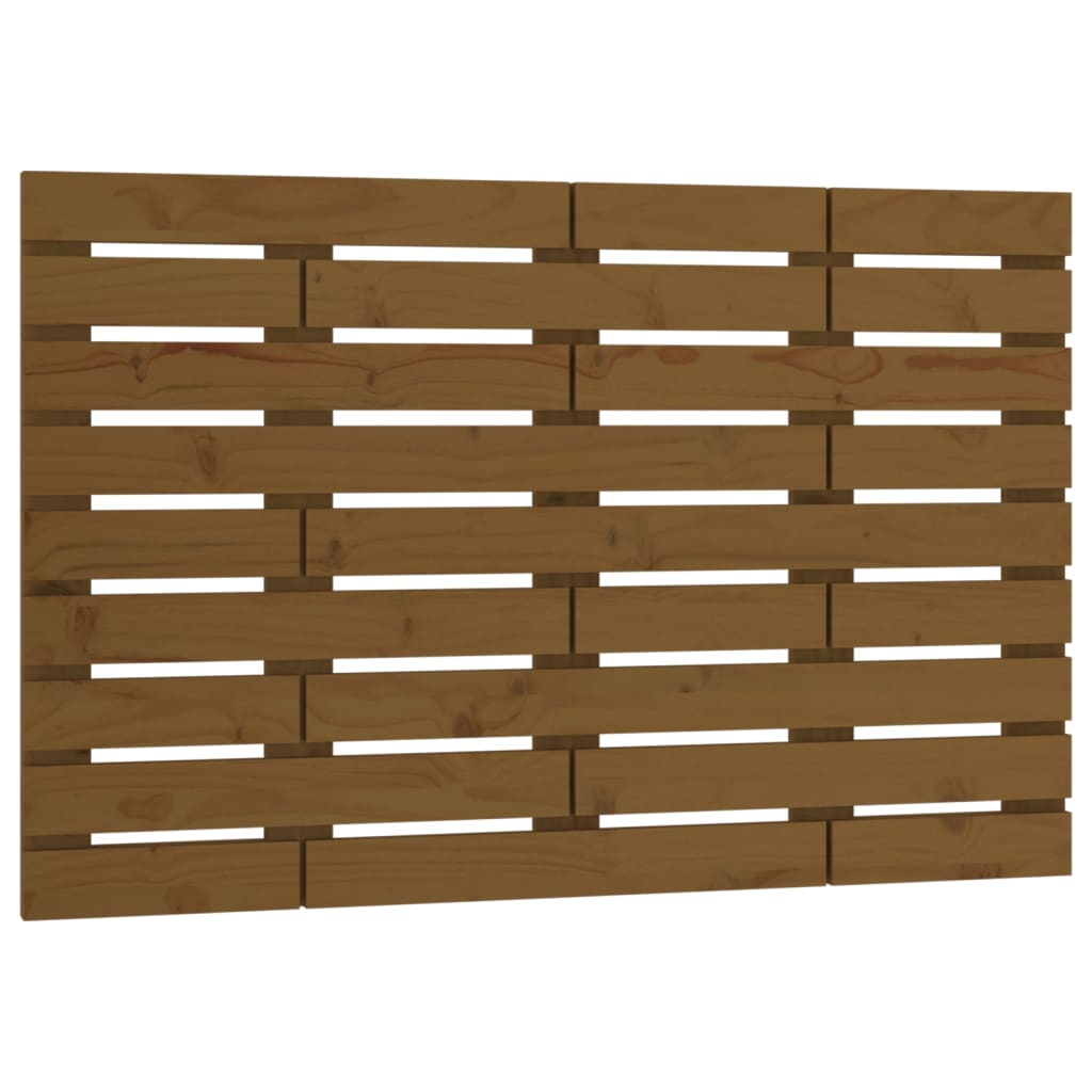 Hoofdbord Wandmontage 96X3X63 Cm Massief Grenenhout 96 x 63 cm Honingbruin