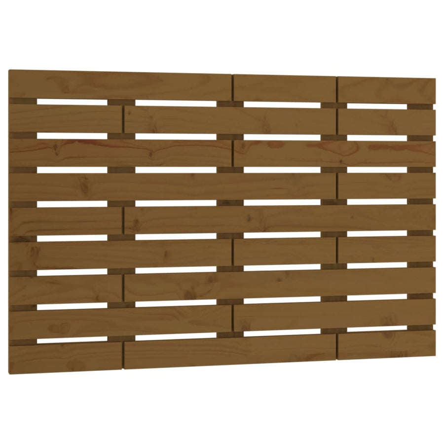Hoofdbord Wandmontage 96X3X63 Cm Massief Grenenhout 96 x 63 cm Honingbruin