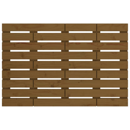Hoofdbord Wandmontage 96X3X63 Cm Massief Grenenhout 96 x 63 cm Honingbruin