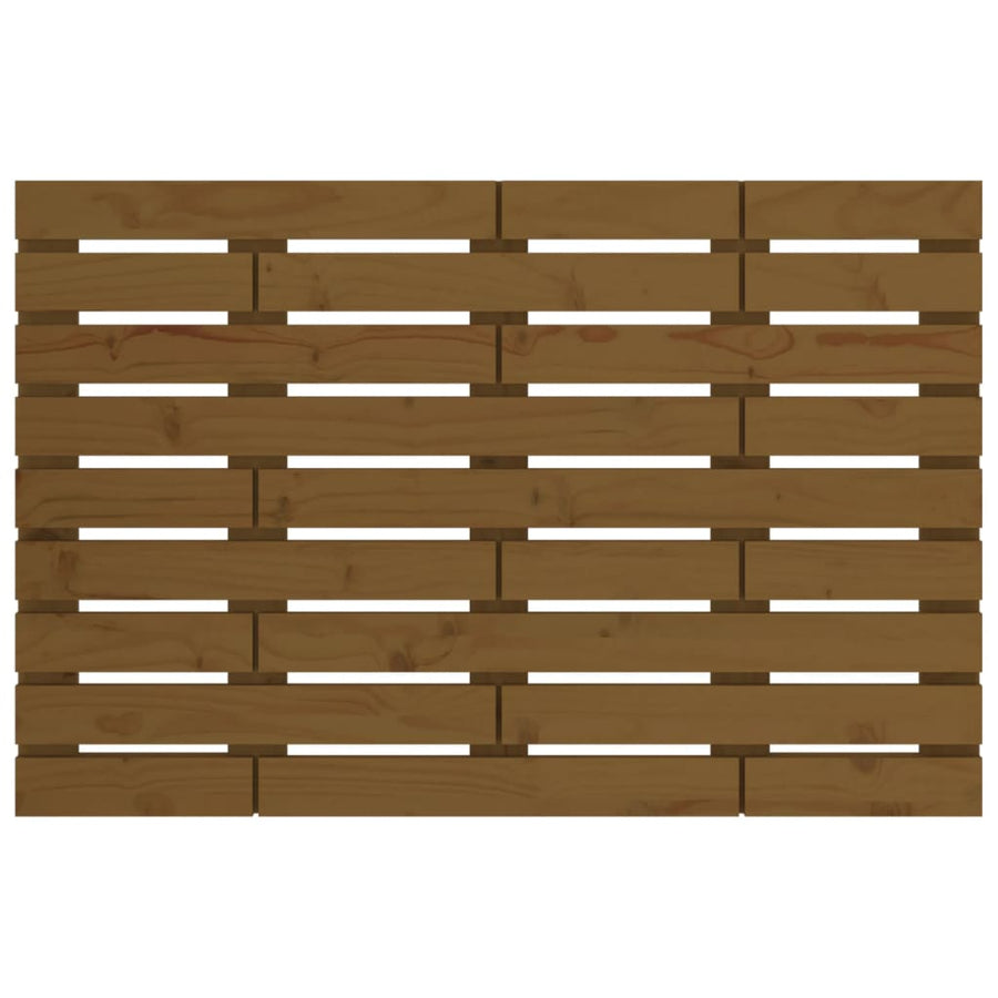 Hoofdbord Wandmontage 96X3X63 Cm Massief Grenenhout 96 x 63 cm Honingbruin
