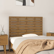 Hoofdbord wandmontage 96x63 cm massief grenenhout honingbruin