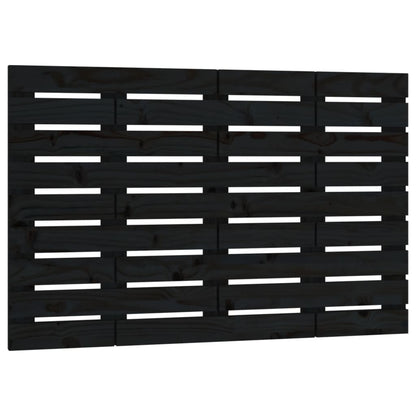 Hoofdbord Wandmontage 96X3X63 Cm Massief Grenenhout 96 x 63 cm Zwart