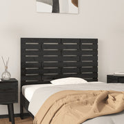 Hoofdbord wandmontage 96x63 cm massief grenenhout zwart