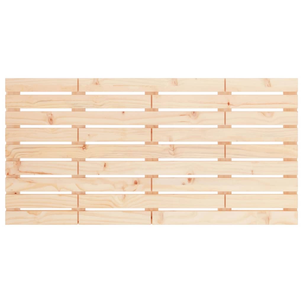 Hoofdbord Wandmontage 26X3X63 Cm Massief Grenenhout 126 x 63 cm Naturel