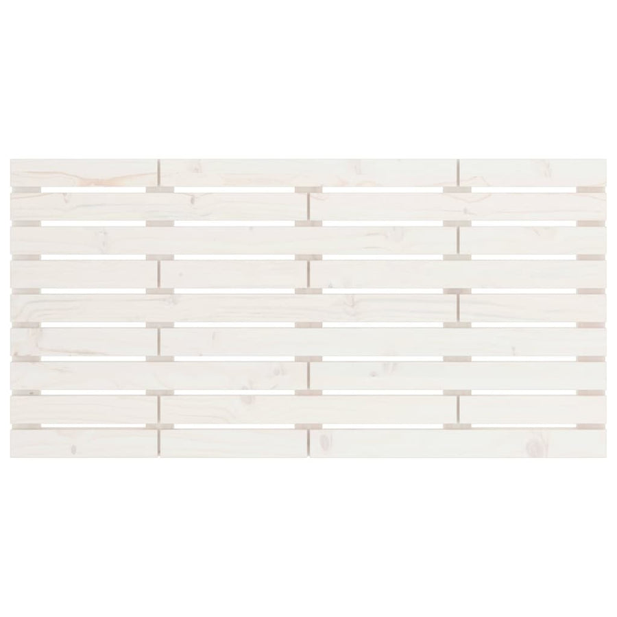 Hoofdbord Wandmontage 26X3X63 Cm Massief Grenenhout 126 x 63 cm Wit