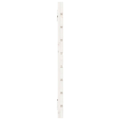 Hoofdbord Wandmontage 26X3X63 Cm Massief Grenenhout 126 x 63 cm Wit