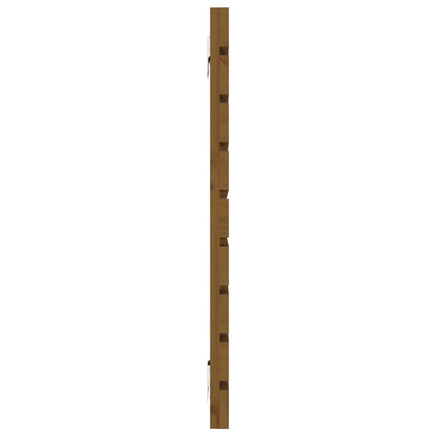 Hoofdbord Wandmontage 26X3X63 Cm Grenenhout 126 x 63 cm Honingbruin