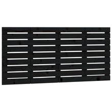 Hoofdbord Wandmontage 26X3X63 Cm Massief Grenenhout 126 x 63 cm Zwart