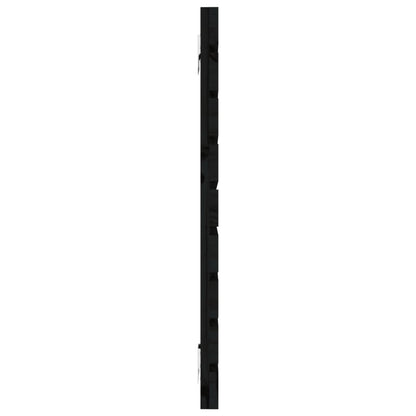 Hoofdbord Wandmontage 26X3X63 Cm Massief Grenenhout 126 x 63 cm Zwart