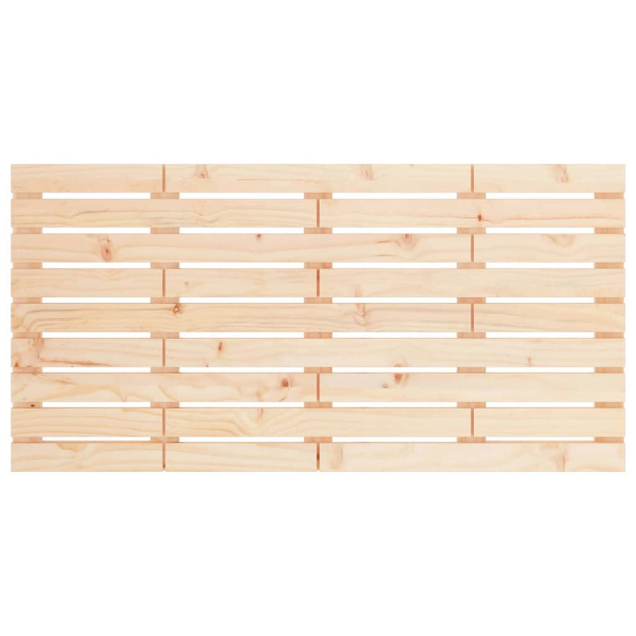 Hoofdbord Wandmontage 46X3X63 Cm Massief Grenenhout 146 x 63 cm Naturel