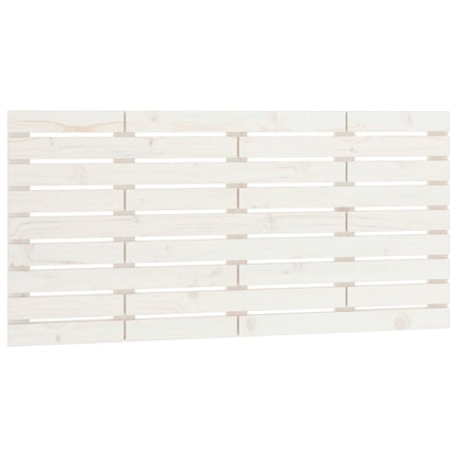 Hoofdbord Wandmontage 46X3X63 Cm Massief Grenenhout 146 x 63 cm Wit