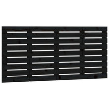 Hoofdbord Wandmontage 46X3X63 Cm Massief Grenenhout 146 x 63 cm Zwart