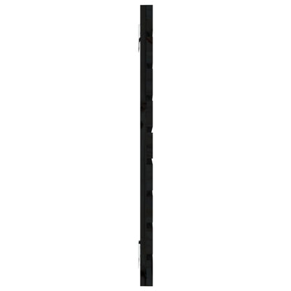 Hoofdbord Wandmontage 46X3X63 Cm Massief Grenenhout 146 x 63 cm Zwart