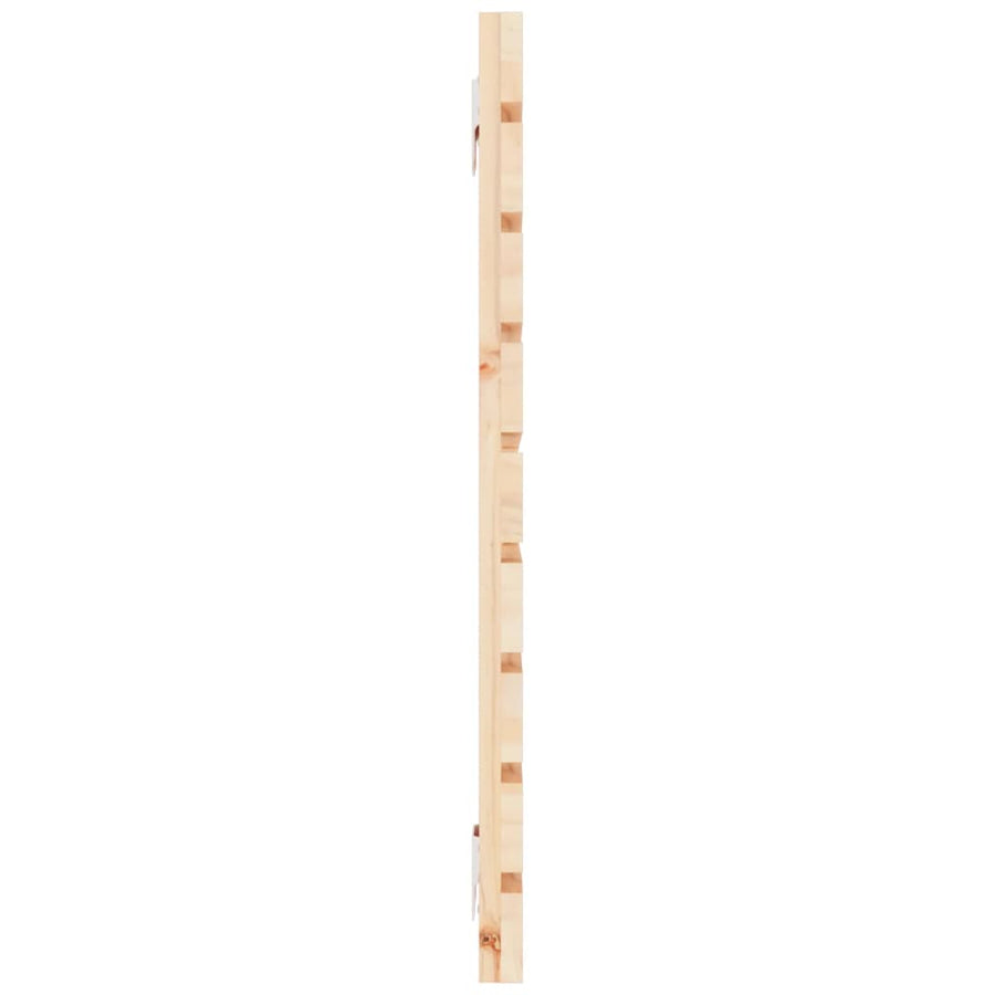 Hoofdbord Wandmontage 56X3X63 Cm Massief Grenenhout 156 x 63 cm Naturel