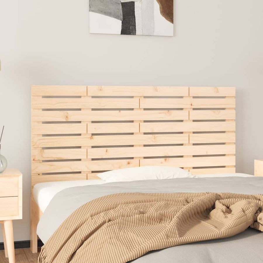 Hoofdbord Wandmontage 56X3X63 Cm Massief Grenenhout 156 x 63 cm Naturel
