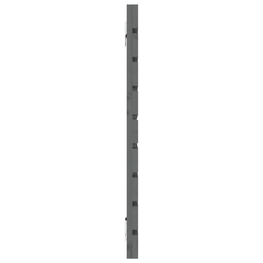 Hoofdbord Wandmontage 56X3X63 Cm Massief Grenenhout 156 x 63 cm Grijs