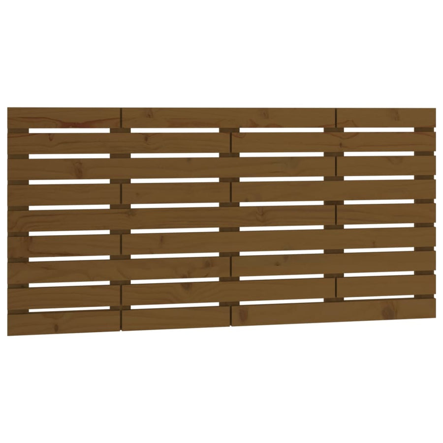 Hoofdbord Wandmontage 56X3X63 Cm Grenenhout 156 x 63 cm Honingbruin