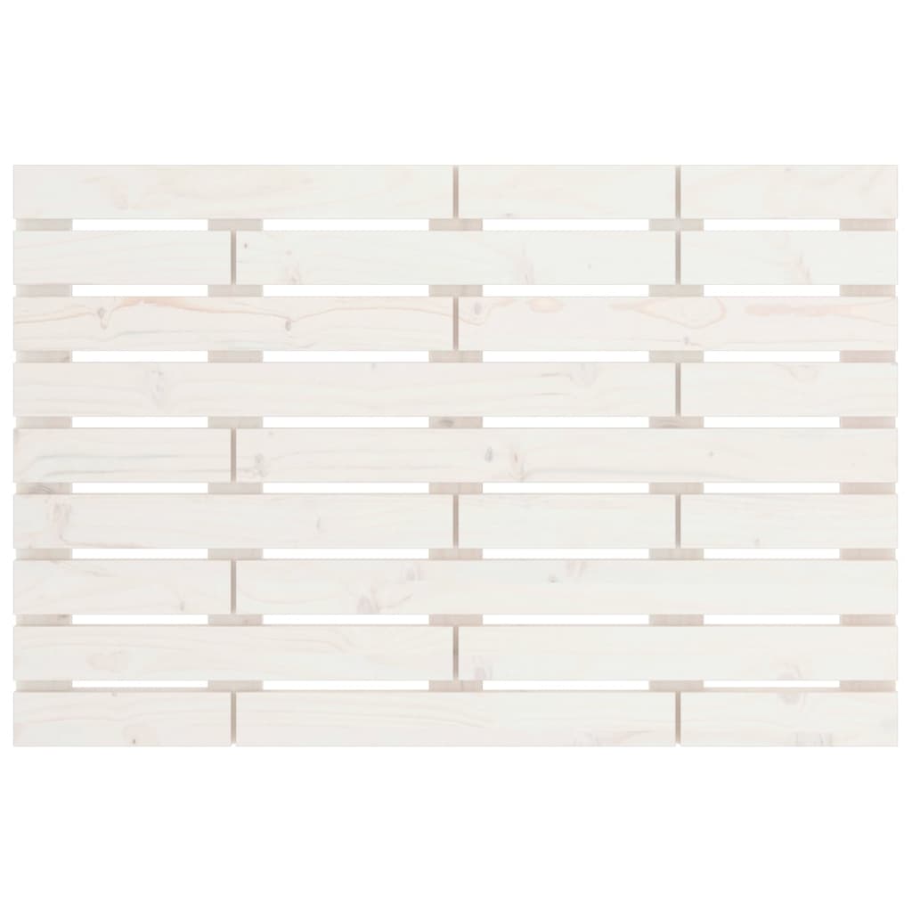 Hoofdbord Wandmontage 8X3X63 Cm Massief Grenenhout 81 x 63 cm Wit