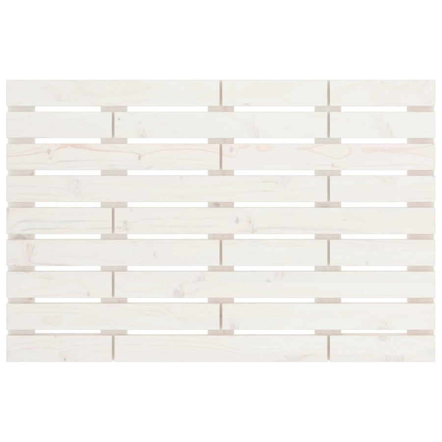 Hoofdbord Wandmontage 8X3X63 Cm Massief Grenenhout 81 x 63 cm Wit