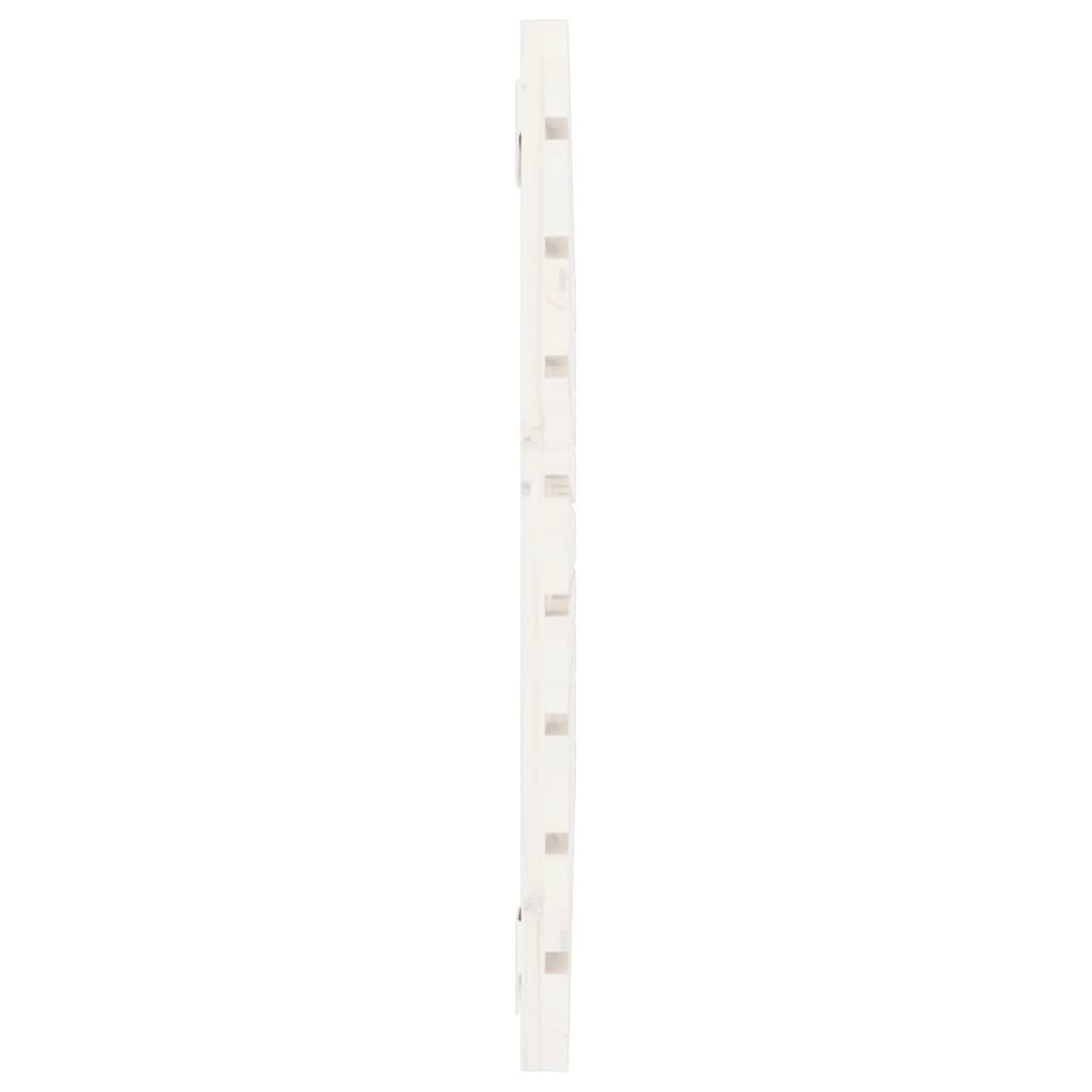 Hoofdbord Wandmontage 8X3X63 Cm Massief Grenenhout 81 x 63 cm Wit
