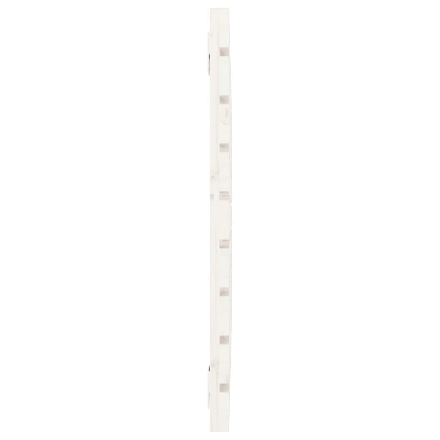 Hoofdbord Wandmontage 8X3X63 Cm Massief Grenenhout 81 x 63 cm Wit