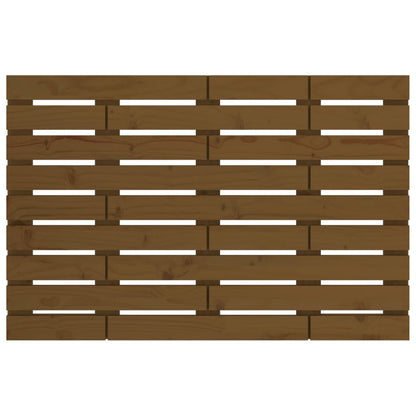 Hoofdbord Wandmontage 8X3X63 Cm Massief Grenenhout 81 x 63 cm Honingbruin