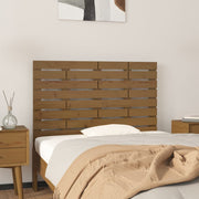 Hoofdbord wandmontage 81x3x63 cm massief grenenhout honingbruin