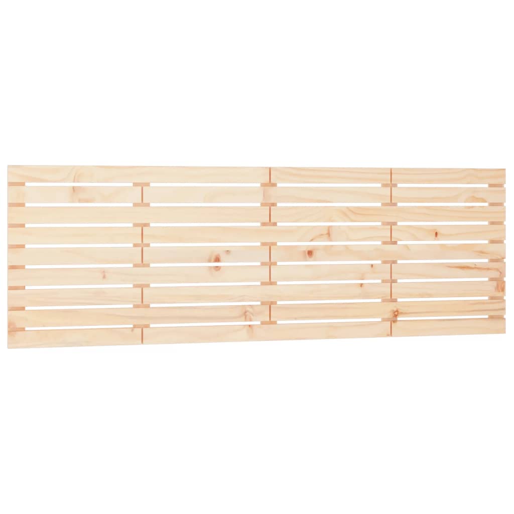 Hoofdbord Wandmontage 66X3X63 Cm Massief Grenenhout 166 x 63 cm Naturel