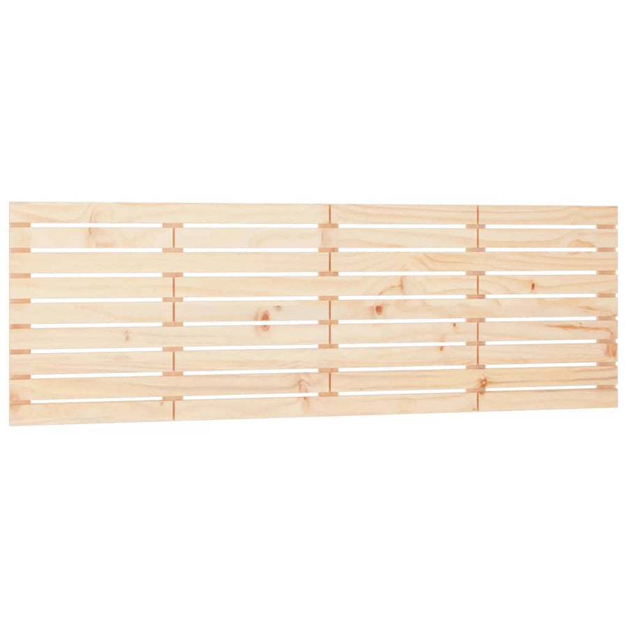 Hoofdbord Wandmontage 66X3X63 Cm Massief Grenenhout 166 x 63 cm Naturel