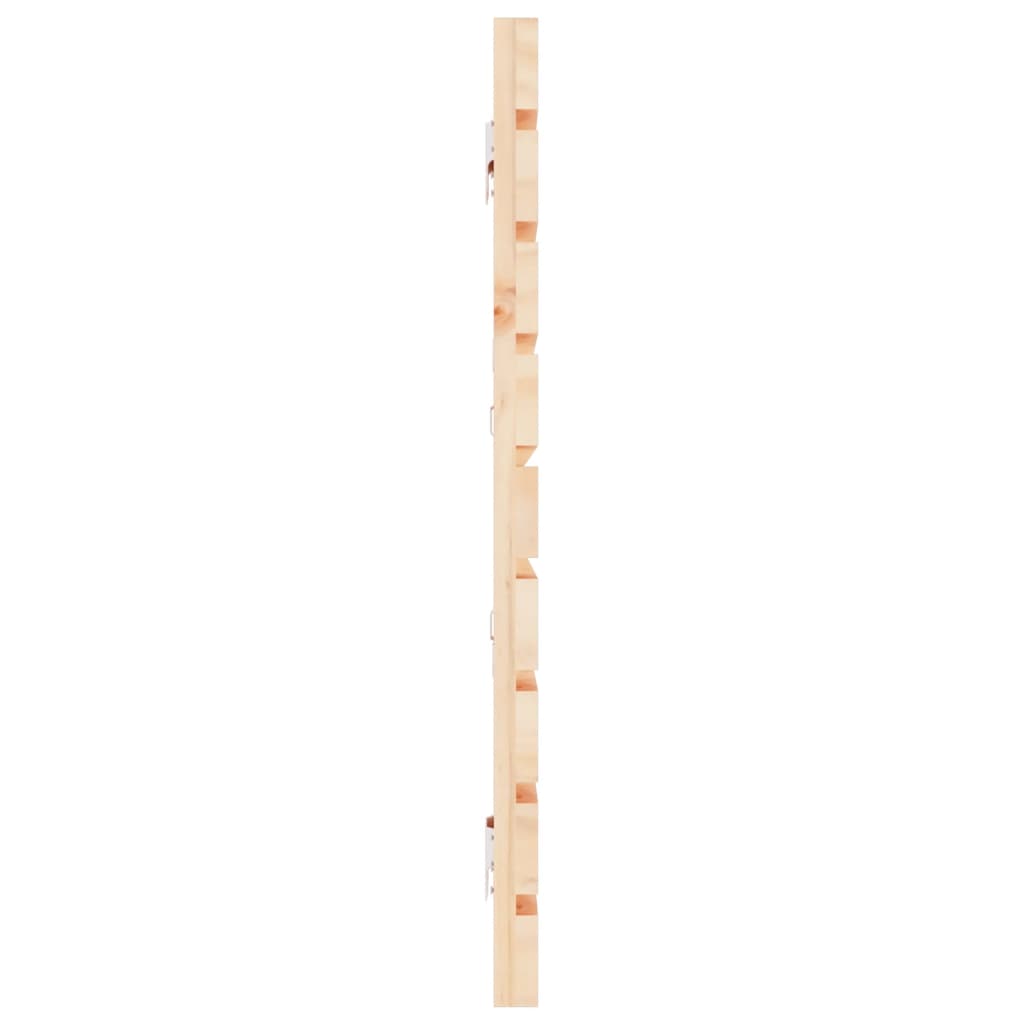 Hoofdbord Wandmontage 66X3X63 Cm Massief Grenenhout 166 x 63 cm Naturel