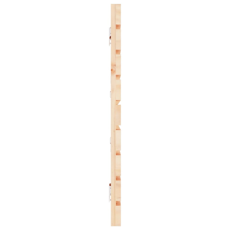 Hoofdbord Wandmontage 66X3X63 Cm Massief Grenenhout 166 x 63 cm Naturel